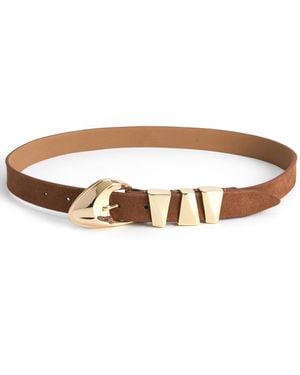 Ettika Modern Western Belt - Brown