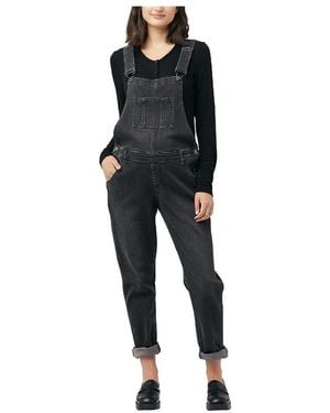 Ripe Maternity Denim Overalls - Black