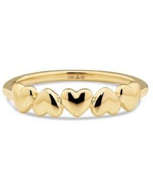 DEVATA Sweet Heart Ring In 14k Size 8 Approx. 1.7 Grams - Metallic