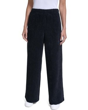 Nautica High-rise Wide-leg Herringbone Pants - Blue
