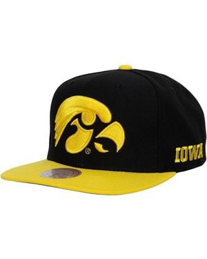 Mitchell & Ness Carolina Blue/gold Iowa Hawkeyes Team Origins Snapback Hat - Yellow