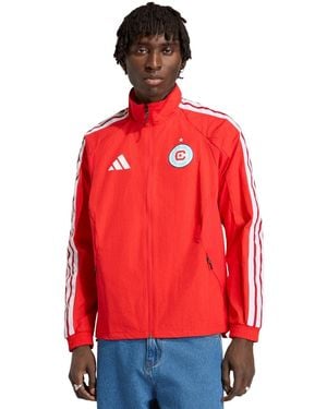 adidas Chicago Fire 2026 Anthem Raglan Full-zip Jacket - Red