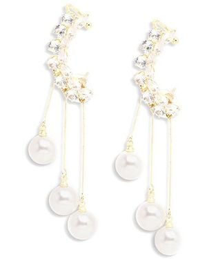 SOH Drop Earrings - White