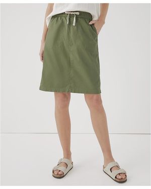 Pact Organic Cotton Daily Twill Skirt - Green
