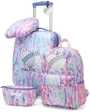 Nautica Kids Adventure 5-piece Airline Approved Carry-on luggage Set - Purple