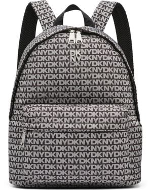 DKNY Jenny Medium Logo Backpack - Black