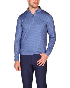 Tailorbyrd Golf Clubs Performance Quarter Zip - Blue