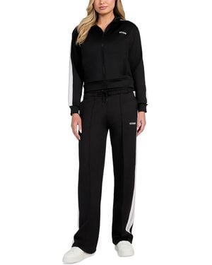 Guess Yarrow Straight-leg Scuba-knit sweatpants - Black