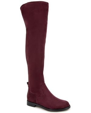 Kenneth Cole Wind-y Over The Knee Boots - Red