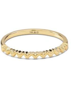 DEVATA Sweet Heart Ring In 14k - Metallic