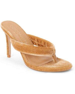 Matisse Stiletto Velvet Calvin Sandals - White