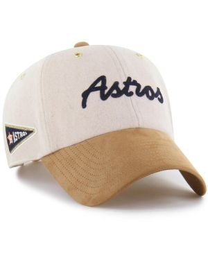 '47 Stoney Clover Lane X Natural/tan Houston Astros Script Charm Clean Up Adjustable Hat - Multicolor