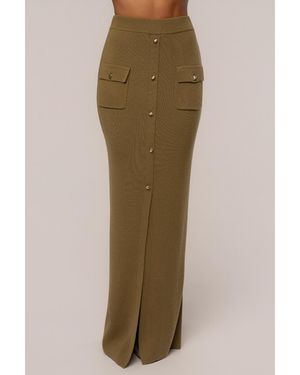JLUXLABEL Fall Bliss Maxi Skirt - Natural