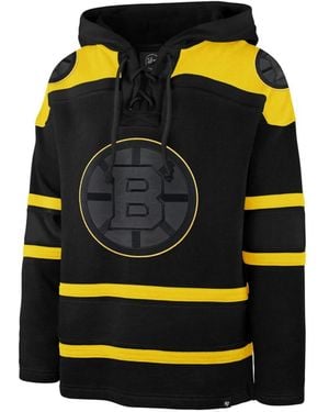 '47 Boston Bruins Fall Color Pop Lacer Hoodie - Black