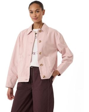 Hush Avril Cotton Utility Barn Jacket - Pink