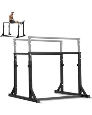 SUGIFT Sugfit Heavy Duty Dip Bar Station 800 Lb Capacity Adjustable Height - White