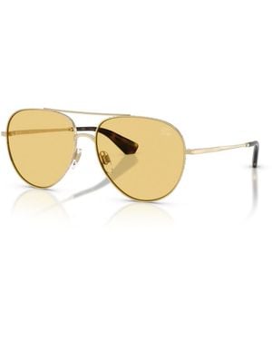 Burberry Metal-frame Aviator Sunglasses Be3172 - Metallic