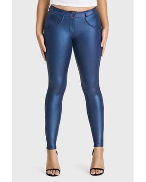 Freddy Mid-rise Sculpting Skinny Disco Pants - Blue
