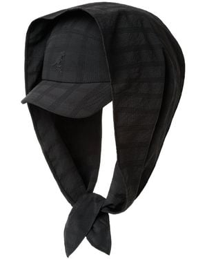 Kangol Seersucker Drape 5-panel Cap - Black