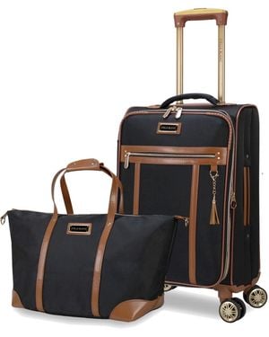 Stella Blanc Luxe2-piece Softside Carry-on And Tote Set - Black