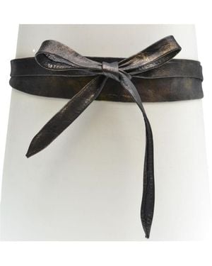 Ada Midi Wrap Belt - Black