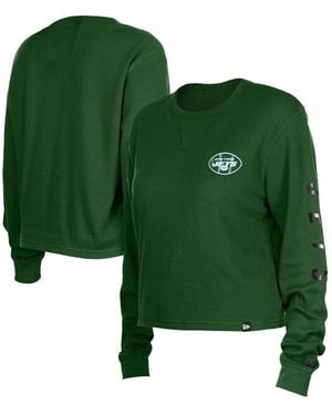 KTZ New York Jets Sport Night Thermal Long Sleeve T-shirt - Green