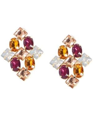 SOH Regal Drop Earrings - Red
