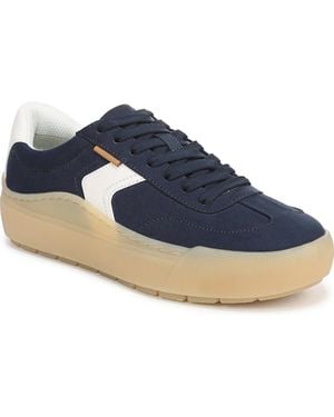 Dr. Scholls Time Off Win Lace Up Platform Sneakers - Blue
