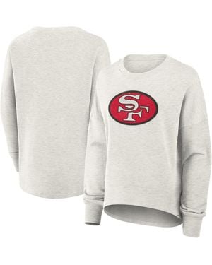 Fanatics San Francisco 49ers Oversized Hometown Pullover Sweatshirt - White