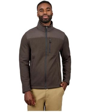 Free Country Cable Fleece Brisk Ii Jacket - Brown