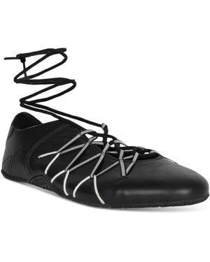Jeffrey Campbell Regimen Lace-up Ballet Sneakers - Black