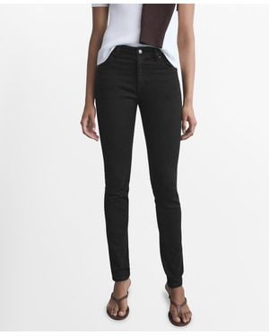 Mango Mid-rise Skinny Jeans - Black