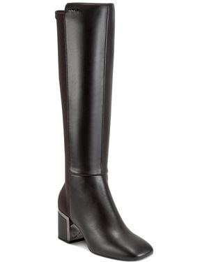 DKNY Kamiah Heeled Knee High Boot Fashion - Black