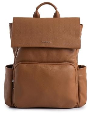 Velez Zermatt Contemporary Leather Backpack - Brown