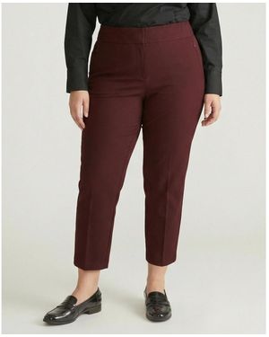 UNIVERSAL STANDARD Plus Size Smart Signature Ponte Pants - Red