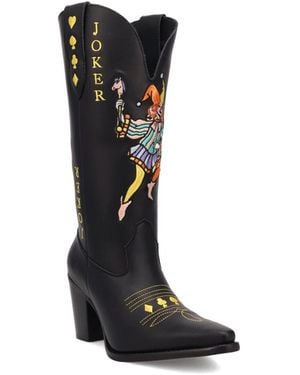 Dingo Joker Leather Boot - Black