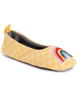 Muk Luks Travel Ballerina Slipper - Metallic
