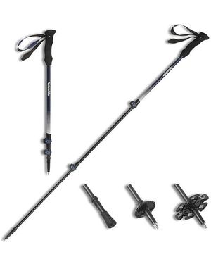 Naturehike 1pc Trekking Pole Carbon 169g Adjustable Ultra-lightweight Hiking Sticks Walking Stick - Black