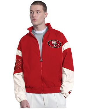 Starter Scarlet San Francisco 49ers The Gust Full-zip Hoodie - Red