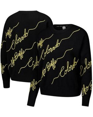 KADYLUXE Colorado Buffaloes Love Note Pullover Sweater - Black