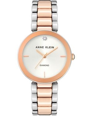 Anne Klein Japan Quartz Watch 32.5mm X 38mm - Metallic