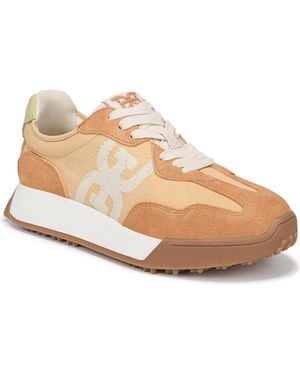 Sam Edelman Langley Retro Lace-up Sneakers - Natural