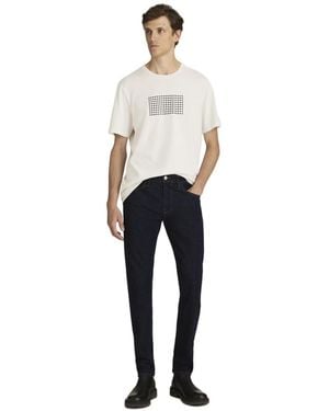 Mavi Jake Slim Leg In Rinse Feather Denim - White
