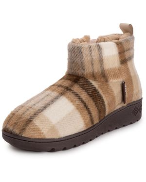 Muk Luks Avery Plaid Slipper - Brown
