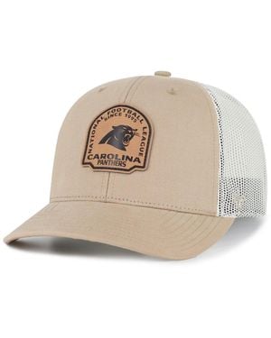 '47 Carolina Panthers Bonehide Mesh Trucker Hat - Natural