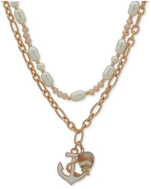 Lonna & Lilly Gold-tone Sea Life Layered Pendant Necklace - Metallic
