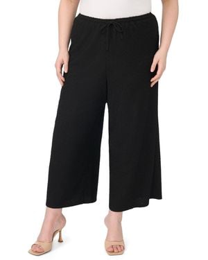 Vince Camuto Plus Size Mid-rise Pull-on Pants - Black