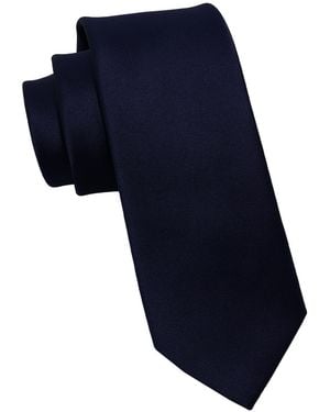 DKNY Solid Satin Tie - Blue