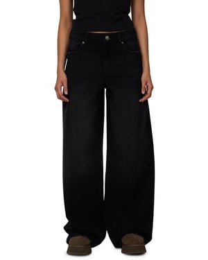 Good For Nothing baggy Vintage Wash Seam Denim Jeans - Black