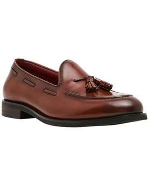 Steve Madden Tassel Moc-toe Shoes - Brown
